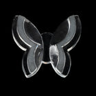Vintage 18mm x 21mm Crystal Butterfly Cabochon #XS58-F