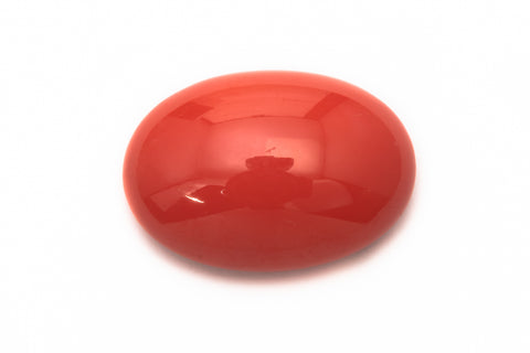 Vintage 13mm x 18mm Coral Oval Cabochon #XS68-F
