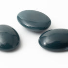 Vintage 13mm x 18mm Dark Teal Oval Cabochon #XS69-D