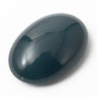 Vintage 13mm x 18mm Dark Teal Oval Cabochon #XS69-D