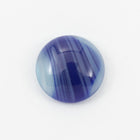 Vintage 9.5mm Indigo Stripe Round Cabochon #XS7-D