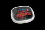 Vintage 18mm Red Model T Square Cabochon #XS71-A