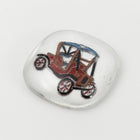 Vintage 18mm Red Model T Square Cabochon #XS71-A