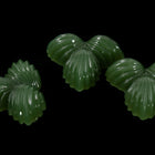 Vintage 18mm Fern Green Three Leaf Cabochon #XS8-B