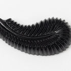 Vintage 10mm x 20mm Jet Paisley Cabochon (2 Pcs) #XS8-E