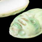 Vintage 29mm x 45mm Light Green Scarab Cabochon #XS80-E