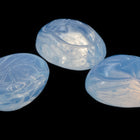 Vintage 6mm x 8mm Opal Blue Scarab Cabochon #XS81-D