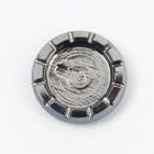 Vintage 10mm Hematite Round Cabochon with 30ss Setting #XS84-D