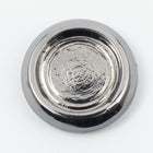 Vintage 14.5mm Hematite Round Flat Back 40ss Setting #XS84-E