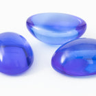 Vintage 13mm x 18mm Sapphire Unfoiled Oval Cabochon #XS86-C