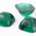 Vintage 14mm Emerald High Dome Square Cabochon #XS86-G