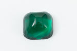 Vintage 14mm Emerald High Dome Square Cabochon #XS86-G