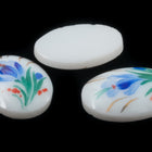 Vintage 13mm x 18mm Blue Iris Oval Cabochon #XS89-C