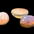 Vintage 8mm x 10mm Pink Opal Oval Foil Cabochon #XS92-C