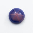 Vintage 11mm Royal Blue Round Cabochon with Pink Faux Asterism #XS93-B