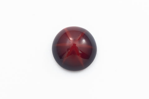 Vintage 11mm Burgundy Round Cabochon with Faux Asterism #XS93-E