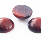 Vintage 11mm Burgundy Round Cabochon with Faux Asterism #XS93-E