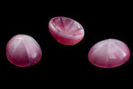 Vintage 8mm x 10mm Pink Oval Cabochon with Faux Asterism #XS93-F