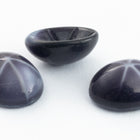 Vintage 8mm x 10mm Gray Oval Cabochon with Faux Asterism #XS93-G