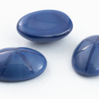 Vintage 10mm x 14mm Blue Oval Cabochon with Faux Asterism #XS93-H