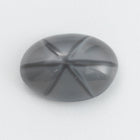 Vintage 10mm x 14mm Steel Gray Oval Cabochon with Faux Asterism #XS93-I