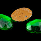 Vintage 10mm x 14mm Emerald Faceted Oval Fancy Stone #XS94-F