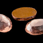 Vintage 10mm x 14mm Light Rose Faceted Oval Fancy Stone #XS94-G