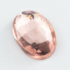 Vintage 10mm x 14mm Light Rose Faceted Oval Fancy Stone #XS94-G