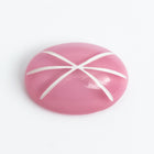 Vintage 10mm x 14mm Pink Oval Cabochon with Faux Asterism #XS95-B
