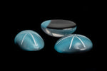 Vintage 10mm x 14mm Light Blue Oval Cabochon with Faux Asterism #XS95-C-1