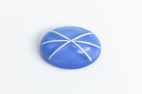 Vintage 10mm x 14mm Periwinkle Oval Cabochon with Faux Asterism #XS95-D