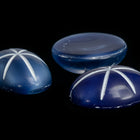 Vintage 10mm x 14mm Dark Blue Oval Cabochon with Faux Asterism #XS95-G