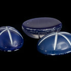 Vintage 10mm x 14mm Navy Oval Cabochon with Faux Asterism #XS95-H-1