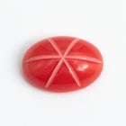 Vintage 10mm x 14mm Red Oval Cabochon with Faux Asterism #XS95-H-2