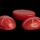 Vintage 10mm x 14mm Red Oval Cabochon with Faux Asterism #XS95-H-2