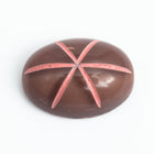 Vintage 10mm x 14mm Brown Oval Cabochon with Faux Asterism #XS95-J-1