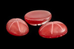 Vintage 10mm x 14mm Coral Pink Oval Cabochon with Faux Asterism #XS95-J-2