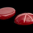 Vintage 10mm x 14mm Dark Red Oval Cabochon with Faux Asterism #XS95-J-4