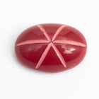 Vintage 10mm x 14mm Dark Red Oval Cabochon with Faux Asterism #XS95-J-4