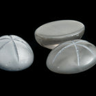 Vintage 10mm x 14mm Light Gray Oval Cabochon with Faux Asterism #XS95-J-5