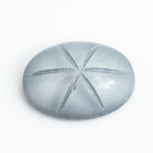 Vintage 10mm x 14mm Light Gray Oval Cabochon with Faux Asterism #XS95-J-5
