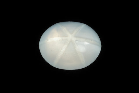 Vintage 10mm x 12mm Opal White Oval Cabochon with Faux Asterism #XS96-C