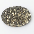 Vintage 13mm x 18mm Crystalline Black Diamond Oval Cabochon #XS96-J