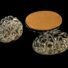 Vintage 13mm x 18mm Crystalline Black Diamond Oval Cabochon #XS96-J