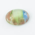 Vintage 10mm x 13mm Green/Blue/Rose Gold Oval Cabochon #XS98-A-1