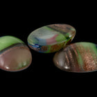 Vintage 10mm x 13mm Green/Blue/Rose Gold Oval Cabochon #XS98-A-1