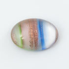 Vintage 10mm x 13mm Pink/Blue/Green/Rose Gold Oval Cabochon #XS98-A-2