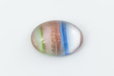 Vintage 10mm x 13mm Pink/Blue/Green/Rose Gold Oval Cabochon #XS98-A-2