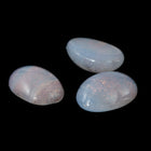 Vintage 4mm x 6mm Rose Gold/Opal Light Blue Oval Cabochon #XS98-B