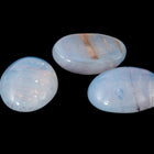 Vintage 6mm x 8mm Rose Gold/Opal Light Blue Oval Cabochon #XS98-C